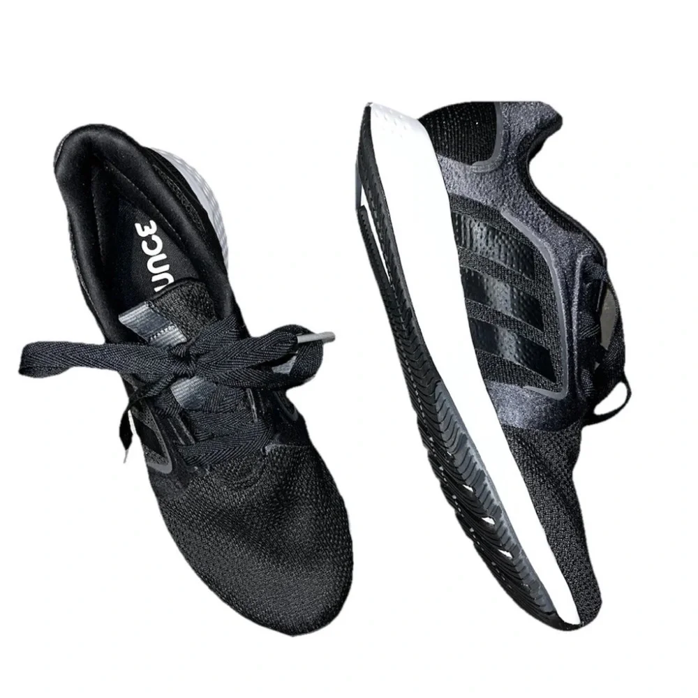 Adidas Bounce Black White Thick Lace Up Sneakers NWOB Mens US 7